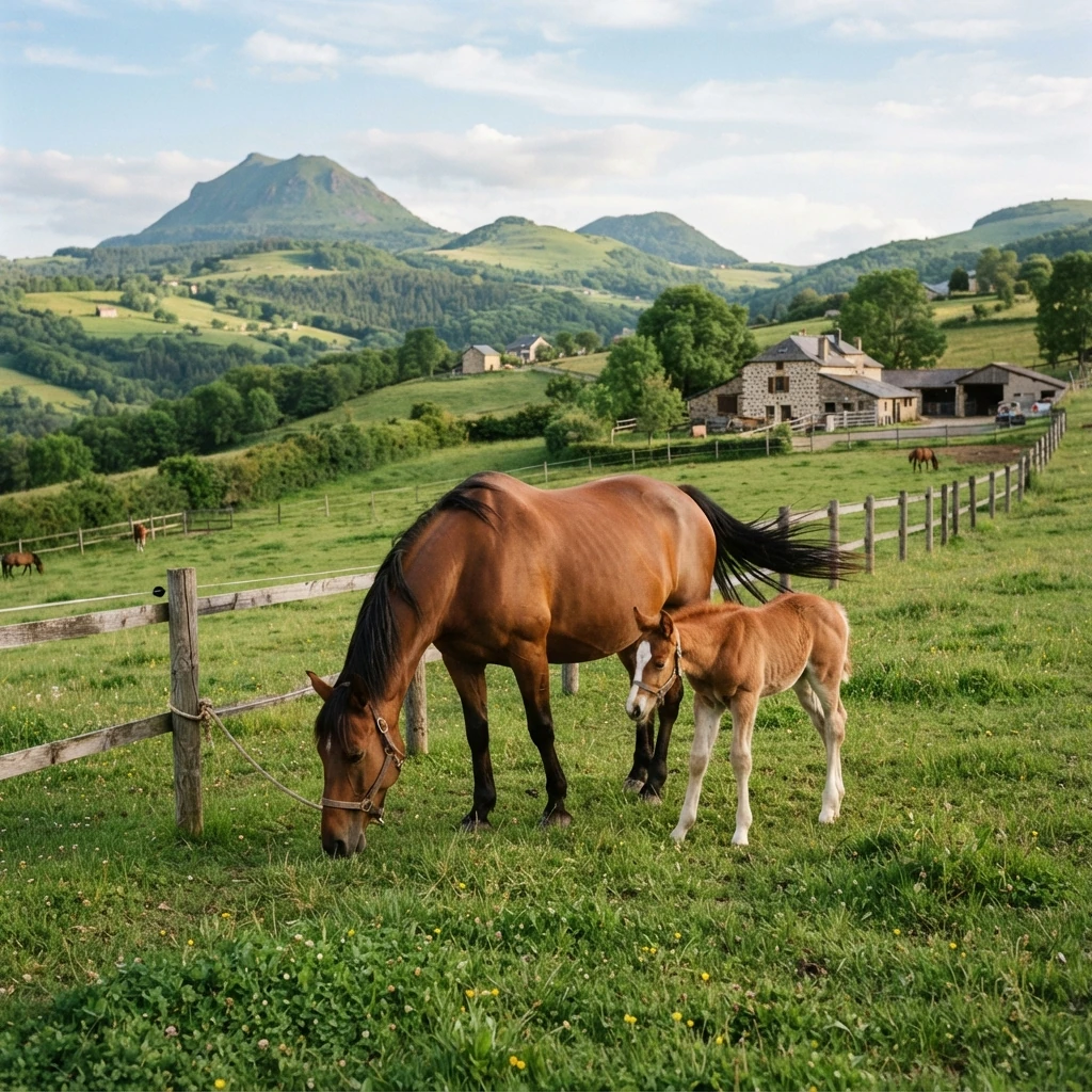 Élevage de chevaux au Pension de la Petite Creuse, Soumans