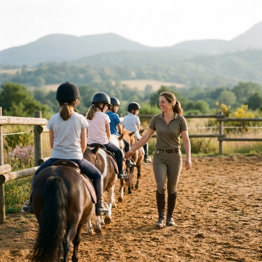 Cours de poney à Soumans, 23